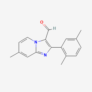 molecular formula C17H16N2O B1649130 2-(2,5-Dimethylphenyl)-7-methylimidazo[1,2-a]pyridine-3-carbaldehyde CAS No. 899360-83-9