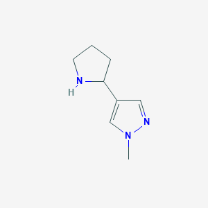 1-methyl-4-(pyrrolidin-2-yl)-1H-pyrazole