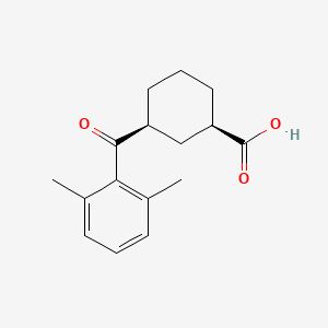 cis-3-(2,6-Dimethylbenzoyl)cyclohexane-1-carboxylic acid