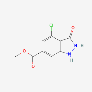 molecular formula C9H7ClN2O3 B1649145 Methyl 4-chloro-3-oxo-1,2-dihydroindazole-6-carboxylate 