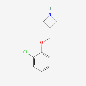 molecular formula C10H12ClNO B1649176 3-(2-Chloro-phenoxymethyl)-azetidine 