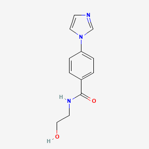 molecular formula C12H13N3O2 B1649189 N-(2-hydroxyethyl)-4-(1H-imidazol-1-yl)benzenecarboxamide CAS No. 952183-34-5