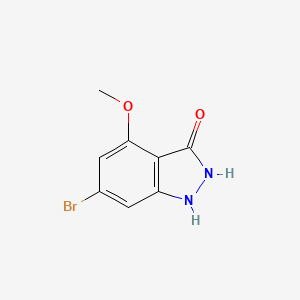 molecular formula C8H7BrN2O2 B1649211 6-Bromo-4-methoxy-1,2-dihydroindazol-3-one 