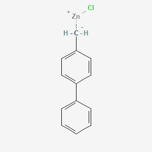 molecular formula C13H11ClZn B1649221 4-Phenylbenzylzinc chloride 