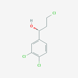 molecular formula C9H9Cl3O B1649226 (R)-3-Chloro-1-(3,4-dichloro-phenyl)-propan-1-ol CAS No. 1233501-44-4