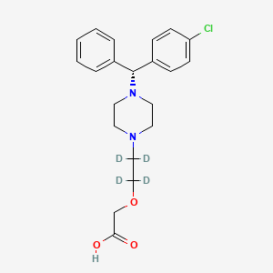 molecular formula C21H25ClN2O3 B1649237 (R)-Cetirizine-d4 Dihydrochloride 