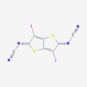 Cyanamide, (3,6-diiodothieno[3,2-b]thiophene-2,5-diylidene)bis-