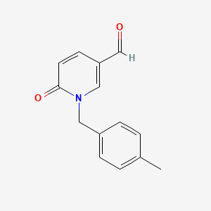 molecular formula C14H13NO2 B1649254 1-(4-甲基苄基)-6-氧代-1,6-二氢-3-吡啶甲醛 CAS No. 952183-55-0
