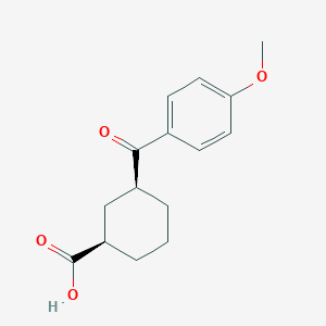 cis-3-(4-Methoxybenzoyl)cyclohexane-1-carboxylic acid