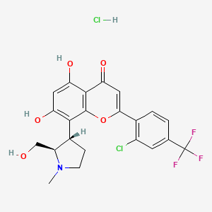 molecular formula C22H20Cl2F3NO5 B1649269 Voruciclib hydrochloride CAS No. 1000023-05-1
