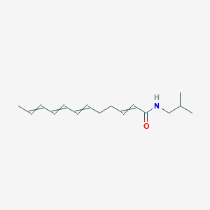 B1649271 2,6,8,10-Dodecatetraenamide, N-(2-methylpropyl)-, (2E,6E,8E,10E)- CAS No. 10076-00-3