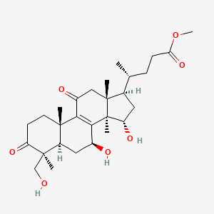 molecular formula C28H42O7 B1649272 Methyl lucidenate G CAS No. 102607-20-5