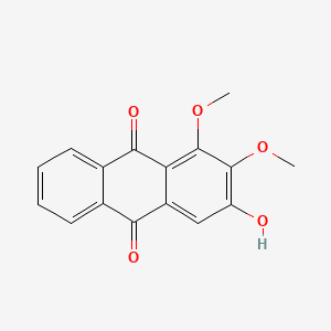 molecular formula C16H12O5 B1649273 3-Hydroxy-1,2-dimethoxyanthracene-9,10-dione CAS No. 10383-62-7