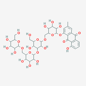 molecular formula C39H50O24 B1649286 Chrysophanol tetraglucoside CAS No. 120181-08-0