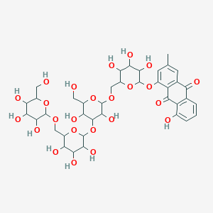 molecular formula C39H50O24 B1649286 Chrysophanol 1-tetraglucoside CAS No. 120181-08-0
