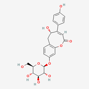 molecular formula C23H24O10 B1649292 Specioside B CAS No. 126589-95-5