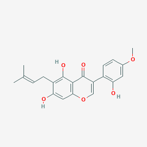 molecular formula C21H20O6 B1649293 Gancaonin N CAS No. 129145-52-4