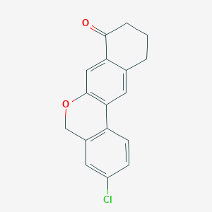 molecular formula C17H13ClO2 B1649298 3-chloro-10,11-dihydro-5H-dibenzo[c,g]chromen-8(9H)-one CAS No. 1378388-20-5