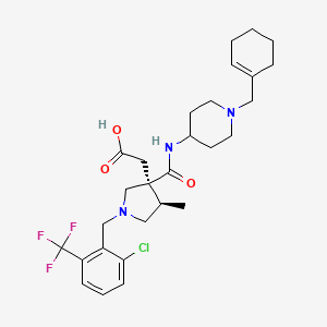 molecular formula C28H37ClF3N3O3 B1649300 E6130 CAS No. 1427058-33-0