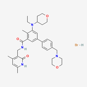 molecular formula C34H45BrN4O4 B1649304 Tazemetostat hydrobromide CAS No. 1467052-75-0
