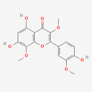B1649306 Gossypetin 3,8,3'-trimethyl ether CAS No. 14965-08-3