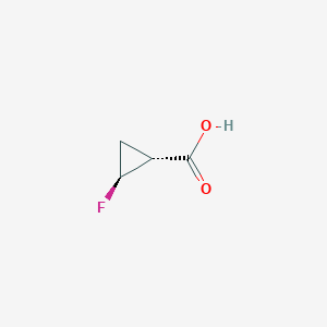 molecular formula C4H5FO2 B1649308 (1R,2S)-2-氟环丙烷-1-羧酸 CAS No. 167073-08-7