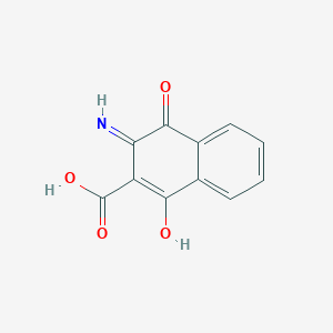 molecular formula C11H7NO4 B1649309 3-Amino-1,4-dioxo-1,4-dihydronaphthalene-2-carboxylic acid CAS No. 173043-38-4