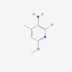 molecular formula C7H9BrN2O B164931 2-Bromo-6-methoxy-4-methylpyridin-3-amine CAS No. 135795-51-6