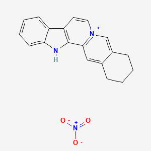 2,3,4,13-Tetrahydro-1H-benz(g)indole(2,3-a)quinolizin-6-ium nitrate