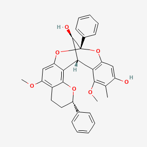 molecular formula C33H30O7 B1649314 Dracoflavan B1 CAS No. 194794-44-0