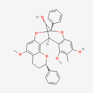 molecular formula C33H30O7 B1649315 Dracoflavan B2 CAS No. 194794-47-3