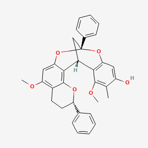 molecular formula C33H30O6 B1649316 Dracoflavan C1 CAS No. 194794-49-5