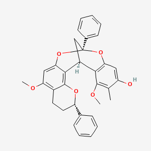 molecular formula C33H30O6 B1649317 Dracoflavan C2 CAS No. 194794-50-8