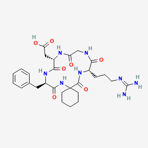 molecular formula C28H40N8O7 B1649319 环四肽-24氨基环己烷羧酸 CAS No. 197172-76-2