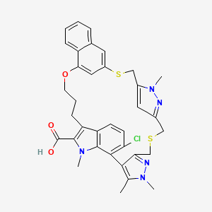 molecular formula C35H34ClN5O3S2 B1649328 Unii-E3T5xxy9HX CAS No. 2143061-82-7