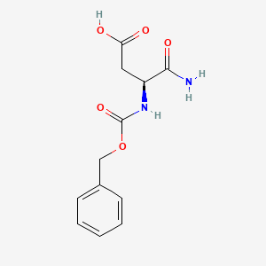 molecular formula C12H14N2O5 B1649332 N~2~-[(Benzyloxy)carbonyl]-L-alpha-asparagine CAS No. 23632-73-7