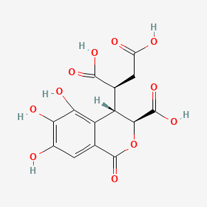 molecular formula C14H12O11 B1649333 (-)-Chebulic acid CAS No. 23725-05-5