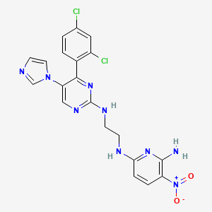 molecular formula C20H17Cl2N9O2 B1649336 CHIR-98014 CAS No. 252935-94-7