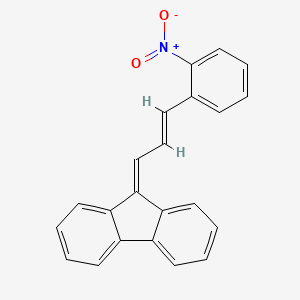 molecular formula C22H15NO2 B1649350 9-[(E)-3-(2-nitrophenyl)prop-2-enylidene]fluorene CAS No. 4551-00-2
