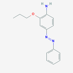 molecular formula C15H17N3O B164936 4-(Phenylazo)-2-propoxybenzenamine CAS No. 126335-28-2
