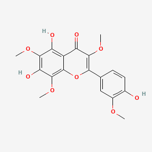 molecular formula C19H18O9 B1649364 5,7-Dihydroxy-2-(4-hydroxy-3-methoxy-phenyl)-3,6,8-trimethoxy-chromen-4-one CAS No. 58130-91-9