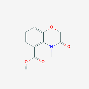molecular formula C10H9NO4 B1649497 4-Methyl-3-oxo-3,4-dihydro-2h-benzo[1,4]oxazine-5-carboxylic acid CAS No. 1007876-02-9