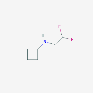 molecular formula C6H11F2N B1649518 N-(2,2-difluoroethyl)cyclobutanamine CAS No. 1010189-79-3