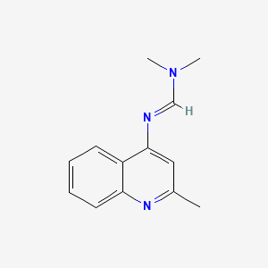 molecular formula C13H15N3 B1649528 4-(Dimethylamino)methyleneaminoquinaldine CAS No. 101398-69-0