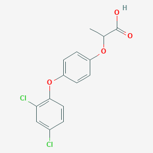 molecular formula C15H12Cl2O4 B164953 Diclofop CAS No. 40843-25-2