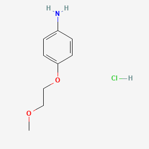 molecular formula C9H14ClNO2 B1649530 4-(2-Methoxyethoxy)aniline hydrochloride CAS No. 10141-52-3
