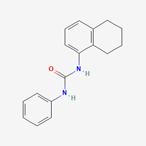 molecular formula C17H18N2O B1649533 Urea, N-phenyl-N'-(5,6,7,8-tetrahydro-1-naphthalenyl)- CAS No. 101574-48-5