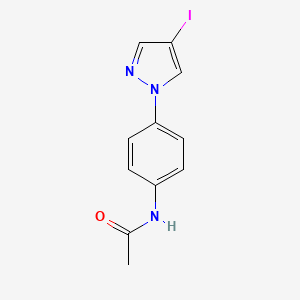 molecular formula C11H10IN3O B1649537 N-[4-(4-iodopyrazol-1-yl)phenyl]acetamide CAS No. 1015846-87-3