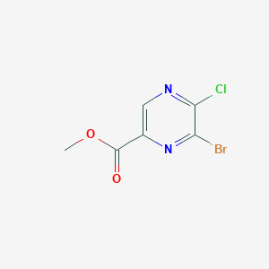 molecular formula C6H4BrClN2O2 B1649547 Methyl 6-bromo-5-chloropyrazine-2-carboxylate CAS No. 1017603-87-0