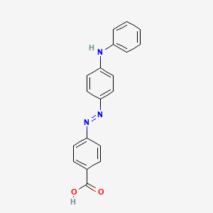 molecular formula C19H15N3O2 B1649572 Benzoic acid, 4-[[4-(phenylamino)phenyl]azo]- CAS No. 101895-89-0